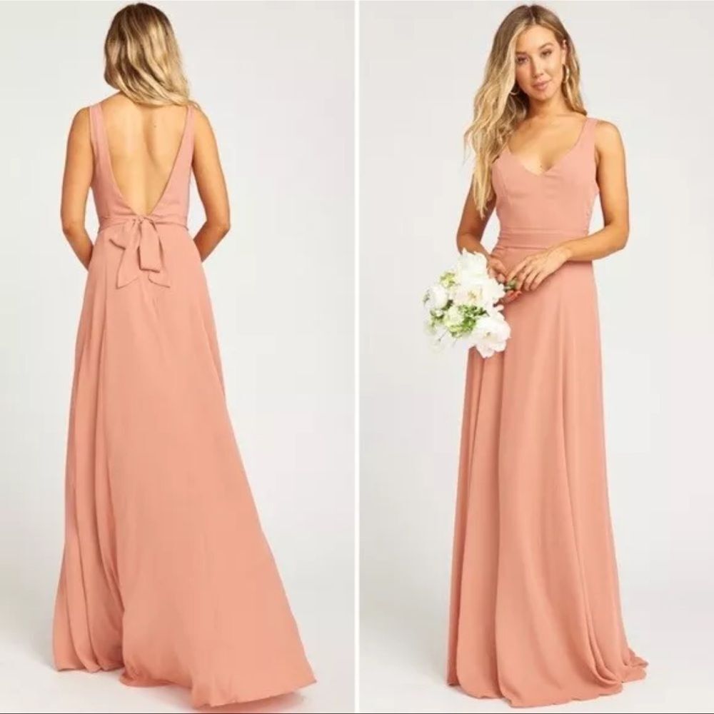 Show Me Your MuMu Jenn Maxi Dress Rustic Mauve Crisp Size S